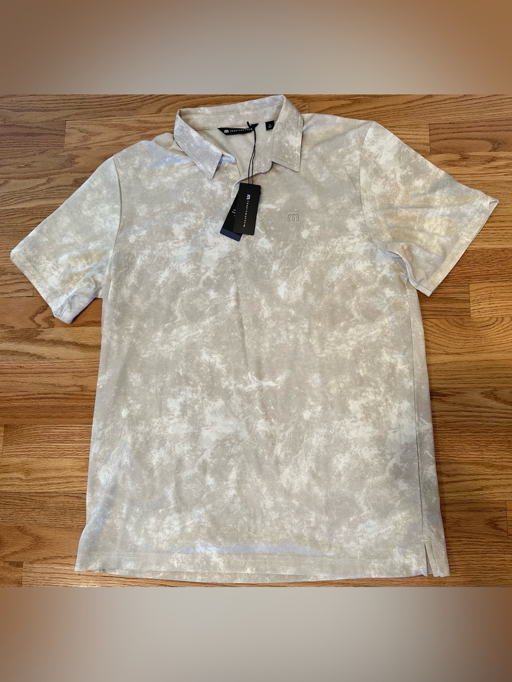 Travis Mathew Barrel Break Polo Shirt Men’s XL Oxford Tan Golf Performance NWT